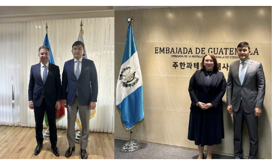 수호볼드 대사가 주한 아제르바이잔, 주한 과테말라 대사(주몽골 대사 겸임)들과 면담
