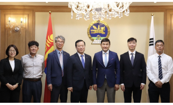 주한 몽골 수흐볼드 대사, 한국가스안전공사 사장을 비롯한 대표단 접견