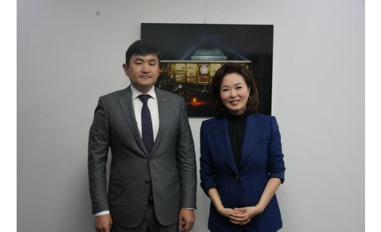 수흐볼드 대사 대한민국 김민전 국회의원과 면담